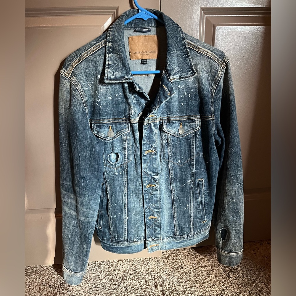 Distressed Jean jacket- American eagle